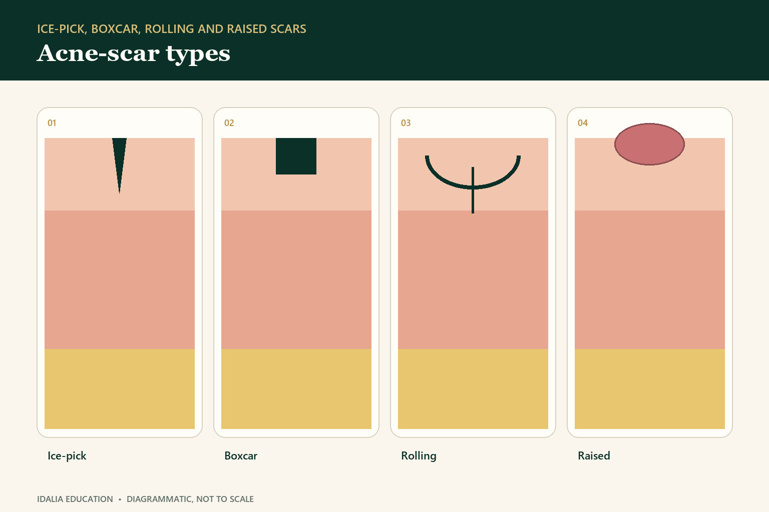 Acne-scar types